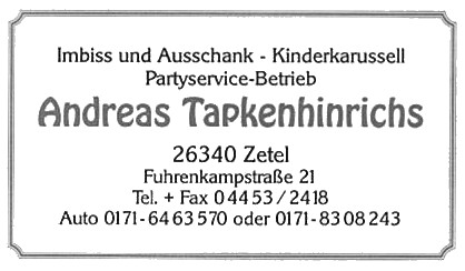 Vereinsgeschichte Vereinsvorsitzende Das Schützenfest 1991 brachte einen Rekord. Zur Disco am Freitag, den 26. Juni wurden erstmals über 800 Eintrittskarten verkauft.