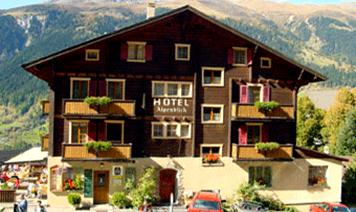 Unterkunft Anfänger-Kurse: Hotel Alpenblick Ein gemütliches Hotel an schönster Lage mit Blick auf die Alpen und ins Rhonetal.
