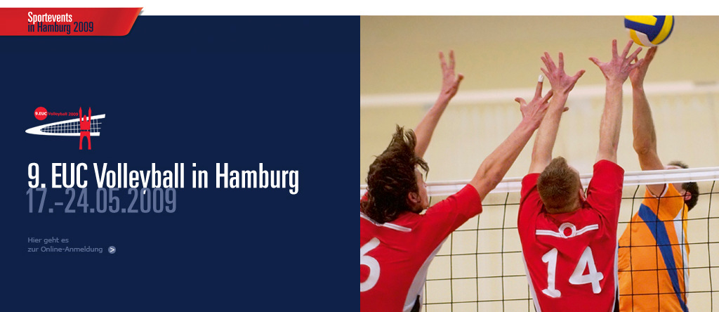 INHALT IMPRESSUM Herausgeber OK EUC 2009 Weidestr. 122c, 22083 Hamburg Information zur 9. European University Championship Volleyball in Hamburg vom 17. bis 24.