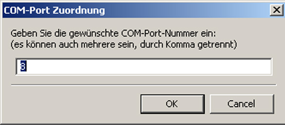 Ansonsten wird ein virtueller Com-Port erzeugt (siehe Computerverwaltung, Gerätemanager).