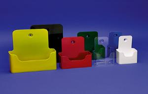 Prospektständer Color Material: Polystyrol, Farbe: schwarz, weiß, blau, rot, gelb,