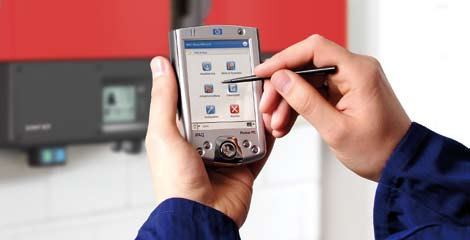 Drahtlose Anlagendiagnose und Wartung mit Bluetooth Ab jetzt können Sie jeden Sunny Boy bei Bedarf mit einem PDA verbinden und zur drahtlosen Anlagendiagnose nutzen.