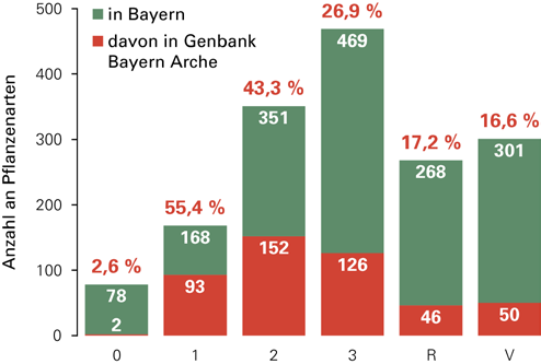 S. Tausch et al. Genbank Bayern Arche kurzfristigen Anzucht von Jungpflanzen für Wiederansiedelungen oder zur Vermehrung von Saatgut dienen (Guerrant et al.