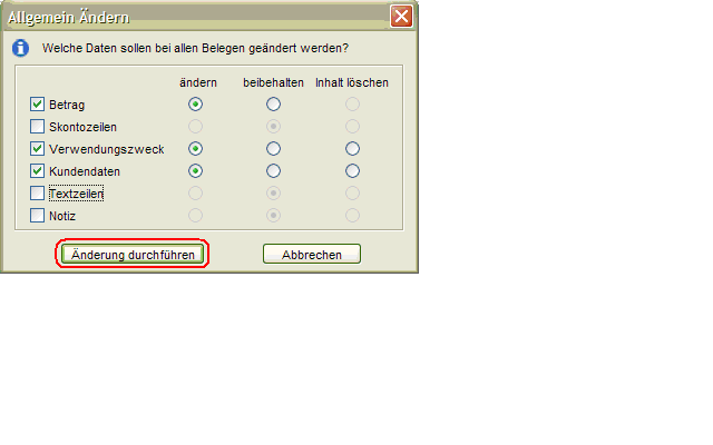 in direktem Zusammenhang mit dem Empfänger stehen, gesammelt für alle Einzelbelege