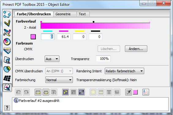 2.5 Object Editor Neu: Editieren von axialen