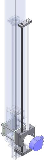 Wegmesssystem (WMS)Vertikalachse position transducer vertical axis Ausstattung handy-lift mit Wegmesssystem für Vertikalachse, Drehgeber Fabrikat Baumer-IVO, wahlweise Absolut- oder