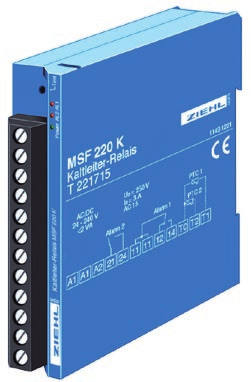 Kaltleiter-Relais Typ MSF220K für Trockentransformatoren, 2 PTC-Kreise MSF220K Einfache Ausführung zur Überwachung von Trockentrafos.