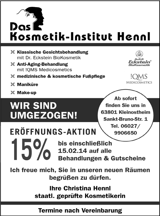 Nr. 2 / 24. Januar 2014 Seite 31 Mitteilung der Vhs Alzenau Für folgende Kurse können noch Anmeldungen erfolgen: Anmeldung unter www.vhs-kahl-alzenau-karlstein.de oder Tel.