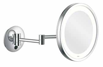 Mirror, illuminated LED lighting technology 3x magnification ø 250 mm 010321 PHOENIX -