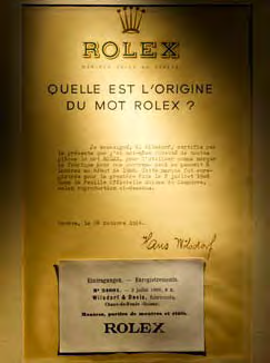1910 erhielt eine Armbanduhr von Rolex das weltweit erste offizielle Chronometer-Zertifikat durch die offizielle Uhrgangskontrollstelle in Biel.