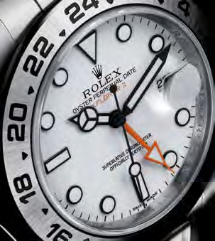 Uhren x Rolex Uhren x Rolex Neuauflagen: die komplett überarbeitete Explorer II und der Cosmograph Daytona Mechanische Hightech und feminine Eleganz: Yacht-Master II und Datejust Special Edition Uhr