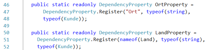 Operator nameof in C# 6.0 Liefert den Namen (ohne Namensraum!