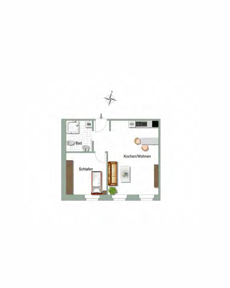 OG Haus 3 Wohnen 30,41 m² Kochen 13,69 m² Schlafen 10,87 m² Ankleide 3,81 m² Bad 8,15 m² Flur