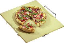 Pizzasteine und Zubehör Pasta & Pizza Pizza-Stein, mit Untersatz pizza stone pierre à pizza pietra per pizza base para