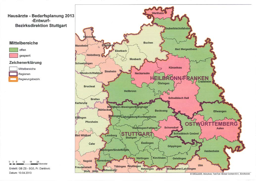 - 3 - - Esslingen - Kirchheim - Nürtingen - Stuttgart/mit (schließt aus dem Landkreis Esslingen die Großen Kreisstädte Filderstadt und Leinfelden-Echterdingen ein) Die Fachärzte werden weiterhin auf