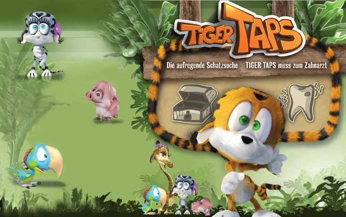 Dazu gibt es eine Karaoke-Version zum Mitsingen und das erste spannende und lustige Dschungelabenteuer mit Tiger Taps und seinen Freunden: Tiger