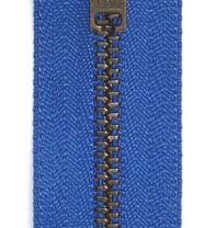 königsblau NOP Typ 10 / Spiralzahnung 5,6mm WASSERABWEISEND, Band mit Kunststoff beschichtet, läuft auf der Rückseite Farbe: 580/schwarz 4034566-14