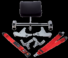 Rollstuhl zusammen mit dem als Zubehör angebotenen Kraftknotensystem erlauben.