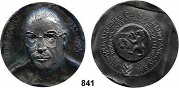 660 Jahre Münzstätte in Schmöllnitz (Szomolnok, Smolnik) Medaille mit innenliegender Nachprägung (Ag) eines dort geprägten Groschens. 70 mm. 388,41 g....fast prägefrisch 30,- 840 Bronzemedaille 1988 (L.