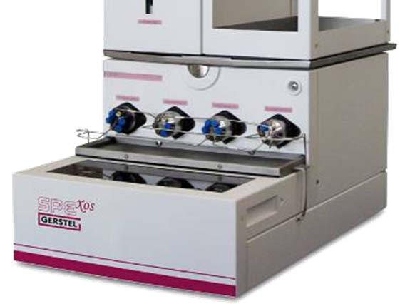 Extraction automated cartridge exchange online system