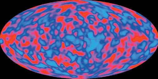 Abb. 5. Die mit COBE gemessenen Temperaturvariationen in der kosmischen Hintergrundstrahlung (Foto: NASA). nicht ganz plötzlich.