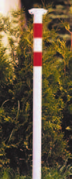 Warn- und Absperreinrichtungen Kettenpfosten Ausführungen: feuerverzinkt, 1300 mm