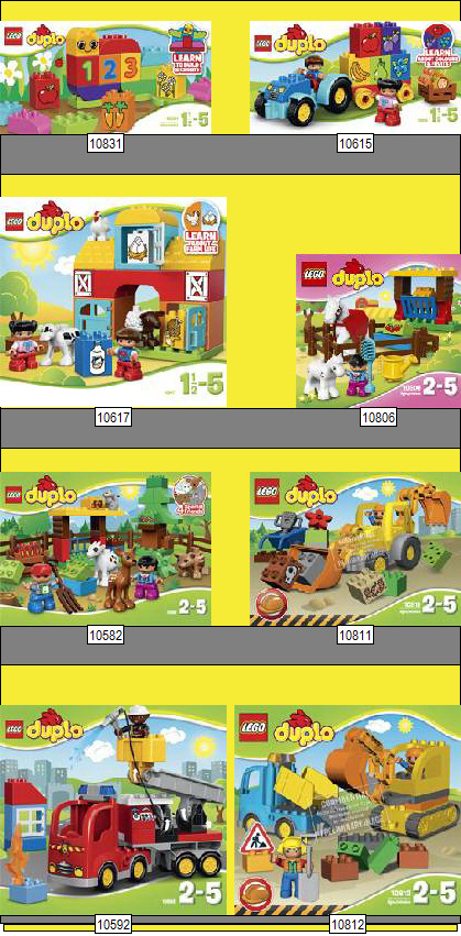 LEGO DUPLO Promotion Sonderplatzierung Display Produktdetails Bild Name Standard-Display Zielsetzung Sonderplatzierung des DUPLO Mix Sortiments inkl.