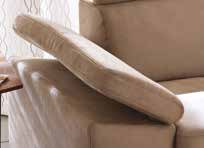 INKLUSIVE Armlehne variabel verstellbar INKLUSIVE Rückenlehne hochstellbar Optional Sitzvorschub zum Relaxen oder Schlafen 1-Sitzer ohne Armlehnen B/H/T: 56