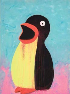 cm 2008 Pinguin Acryl auf