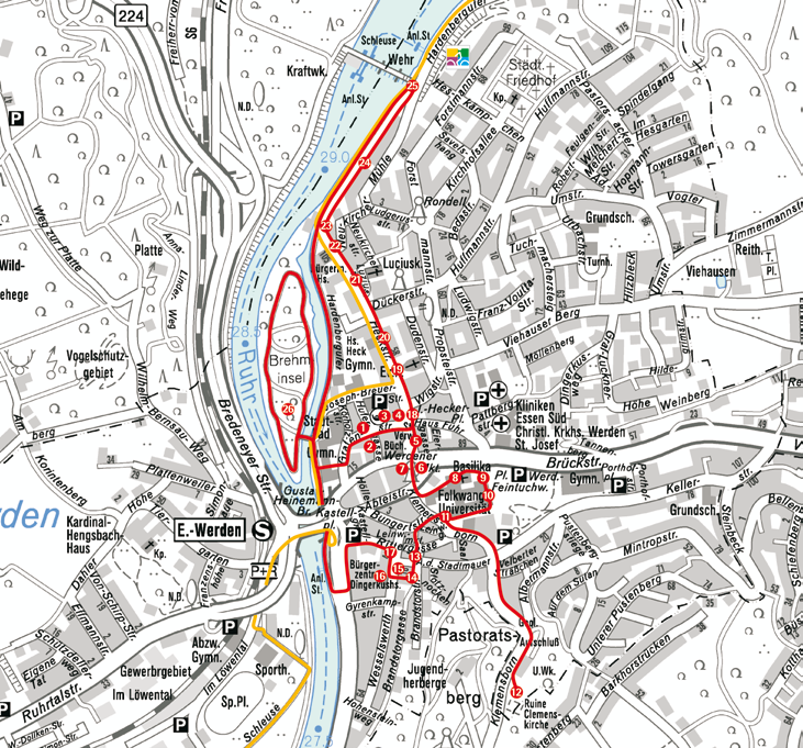 Werden Alte historische Abteistadt Werden wurde 1929 ein