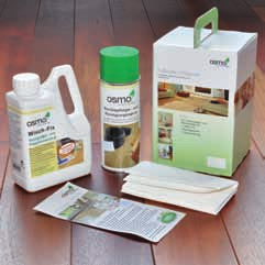 des Bodens mit Osmo Wachspflegeund Reinigungsmittel. a) b) Mit dem Osmo Opti-Set wird Ihnen die Bodenpflege leicht gemacht!