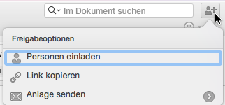 Word Menüleiste und Freigabeoptionen Unterhalb finden Sie verschiedene Register, über die Sie die Ribbons aufrufen Zusammenstellungen unterschiedlicher Funktionen.