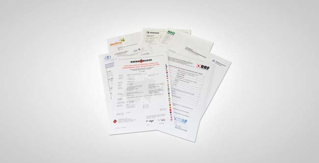 Le Certificazioni Certificates / Les Certifications / Zertifizierungen / Las Certificaciones EN 14785 EN 303-5 BlmSchV Tecnologia Applicata Certificazioni ottenute dai più prestigiosi marchi di