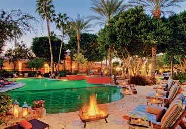 KALIFORNIEN, ARIZONA, SÜDWESTEN USA WESTEN 169 The Saguaro Palm Springs *** Palm Springs, CA, 245 Zimmer Charakter Das Mittelklassehotel ist eine farbige Oase inmitten des Wüstenstädtchens Palm
