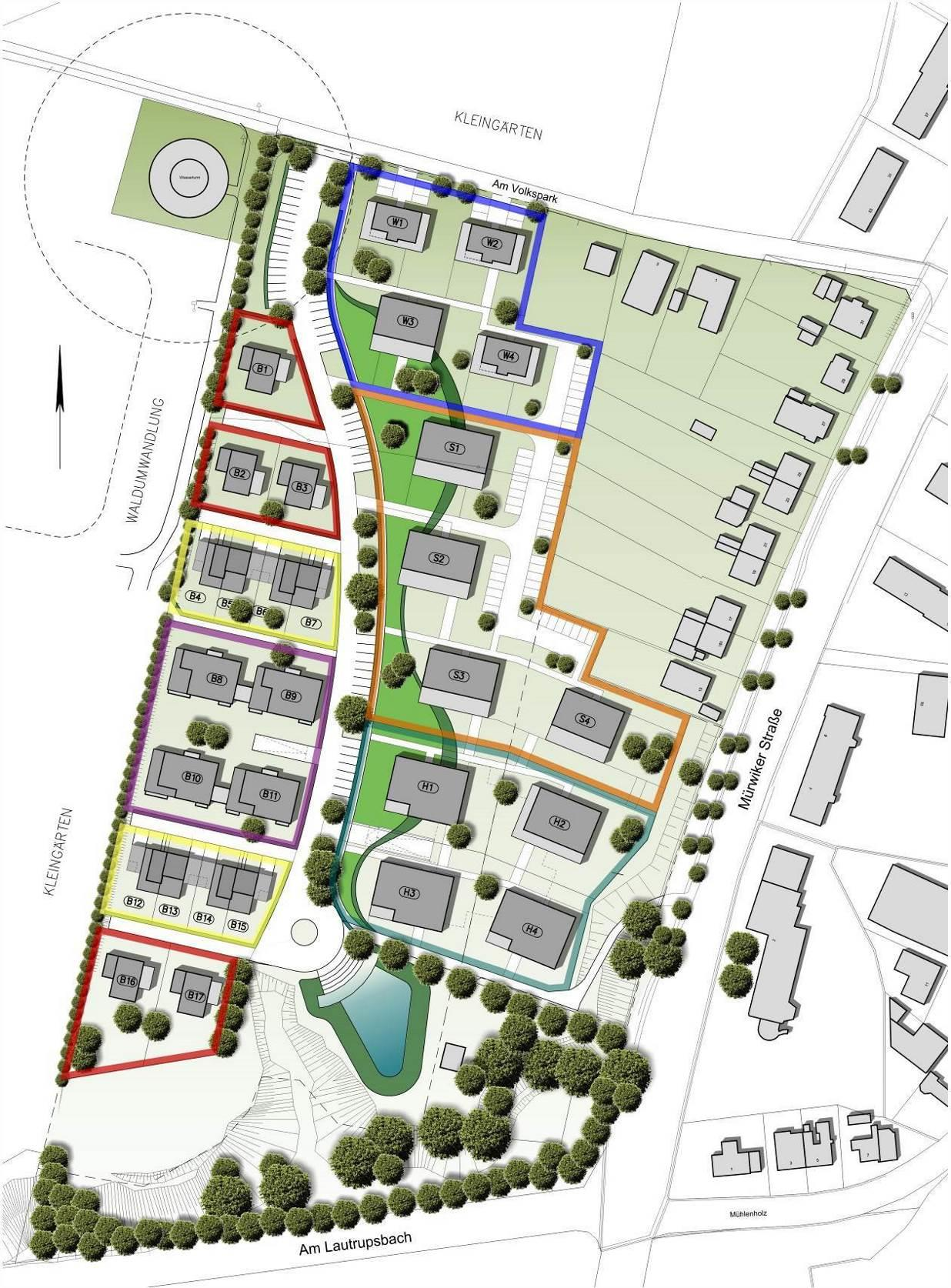 Lageplan (Baufelder Bauplan Nord) 2. BA 1.