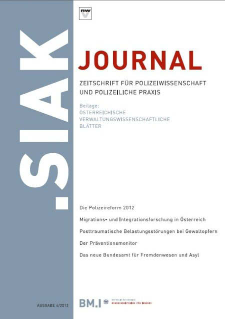 .SIAK-Journal Zeitschrift für Polizeiwissenschaft und polizeiliche Praxis Löff, Michaela (2010): Das Sprengmittelgesetz 2010.