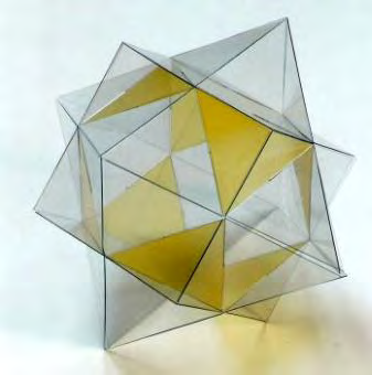 Würfel und Oktaeder sind dual, da die Anzahl der Ecken des einen Körpers der Anzahl der Flächen des