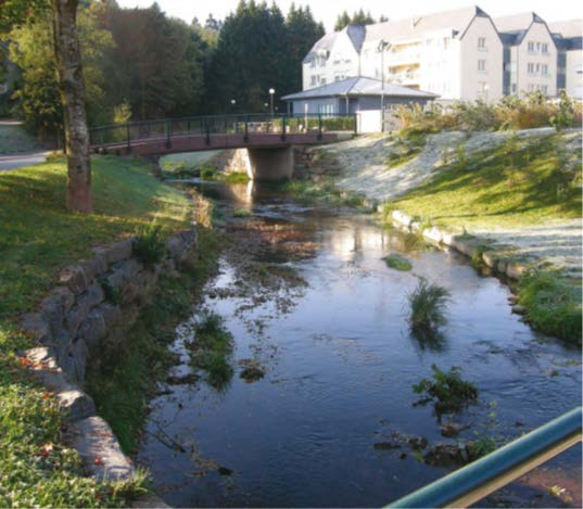 4. Aufstellung der Maßnahmen Hochwasserschutz / Renaturierung der Woltz in Troisvierges Von 2006 bis 2010 realisiert