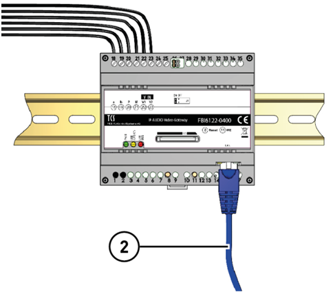 Verwenden Sie nur Anschlussleitungen aus gleichem Material und mit gleichem Durchmesser in einem Klemmenkontakt. Netzwerkanschluss: Patchkabel RJ45 CAT.