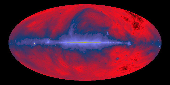 2.2.5 Strahlung im Radiokontinuum Galaktische Kontinuumsstrahlung bei 408 MHz (λ = 74cm).