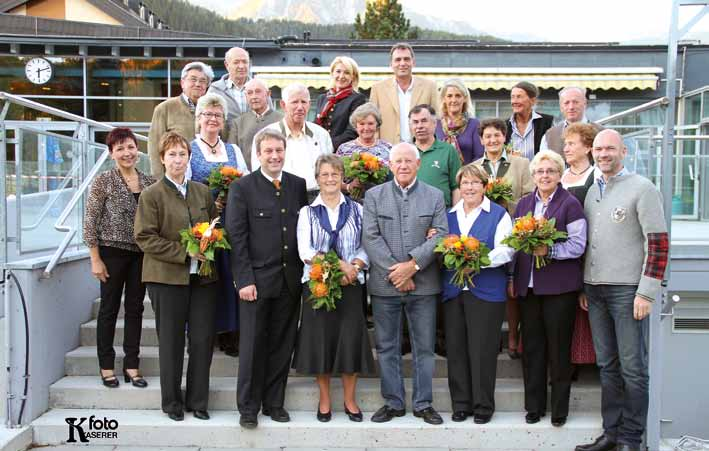 Jürgen Winter sowie die Gemeinderätinnen Astrid Wanke und Klaudia Kurz, gratulierten Gottlieb Stocker zu seinem 80. Geburtstag Susanna Tritscher wurde 90.