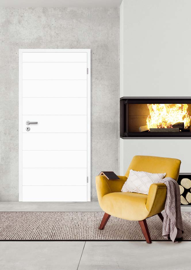 FILA IN WEISSLACK Feinheiten entdecken Entdecken Sie die elegante Wirkung minimalistisch designter Türen.