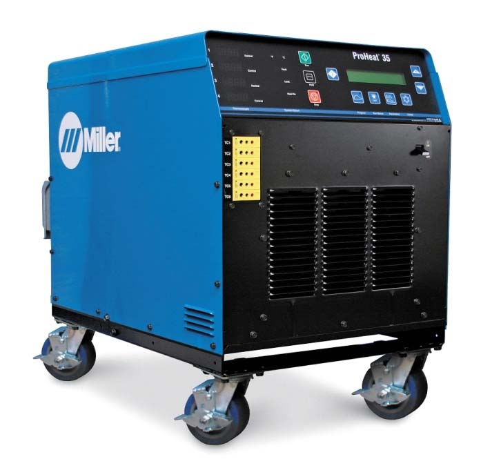 Induktionswärmesystem Miller ProHeat 35 35 kw Stromquelle Nennleistung: 35 kw / 5 30 khz 100% Einschaltdauer 400 VAC, 3-phasig, 50/60 Hz 60 A