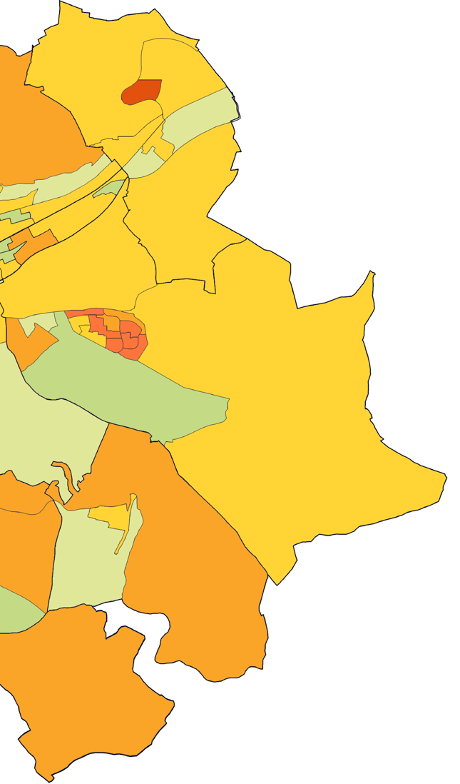 15 Eutingen Veränderung 2012 gegenüber 2011 in % 3,0% und mehr 1,5% bis unter 3,0% 0,0% bis unter 1,5% -1,5%