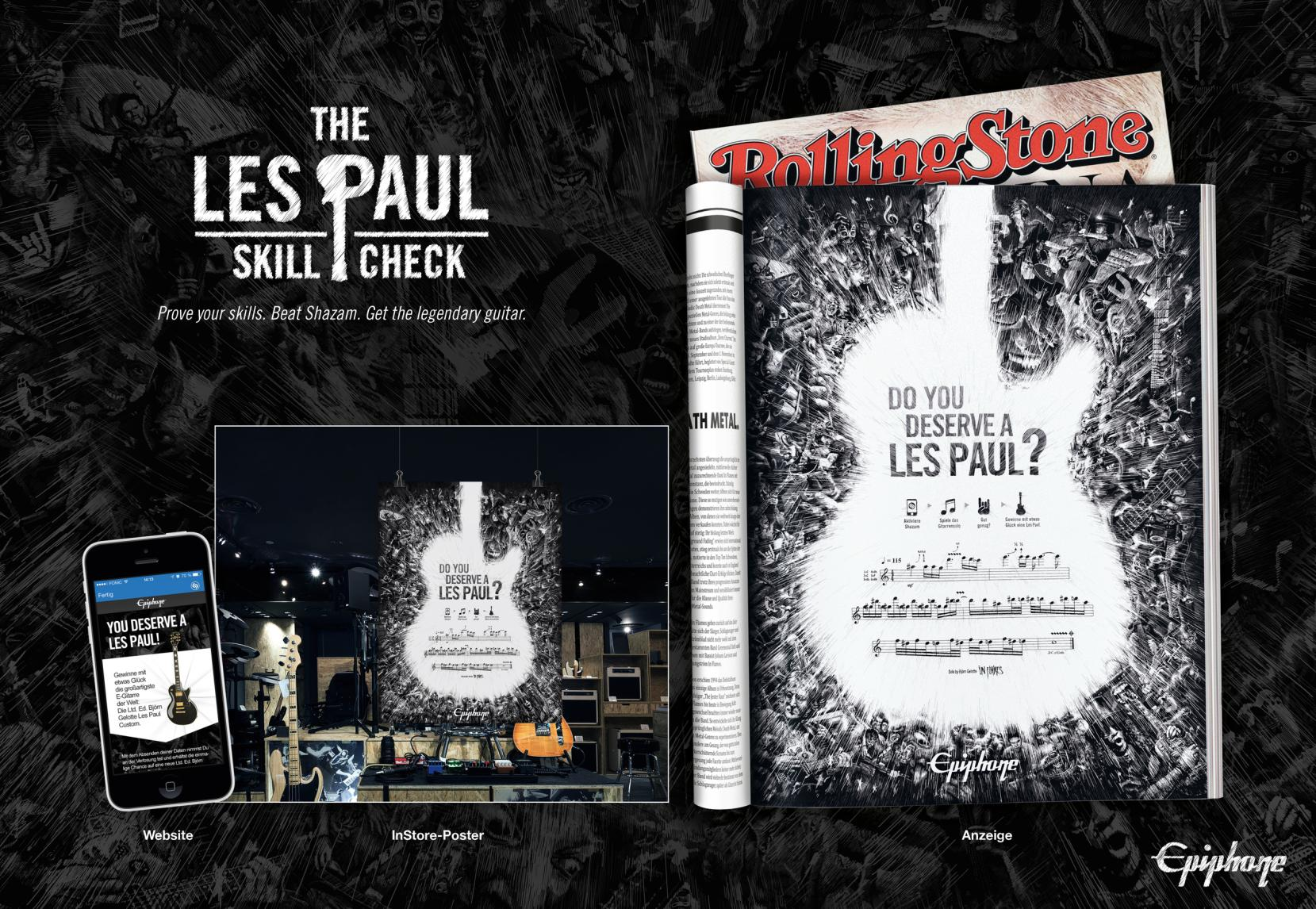 The Les Paul Skill Check Herausforderung Epiphone ist Tochterfirma und Marke des Gitarrenherstellers Gibson und eine der weltweit führenden Manufakturen für Premium-Gitarren.