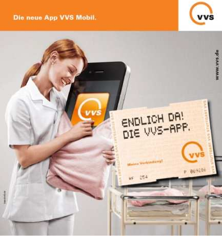 Beispiel VVS: Smartphones mobiles Internet - Kaufen aus der Auskunft über 14 Mio. Fahrplanauskünfte pro Monat - Echtzeit aktuell für SSB und DB Regio (80% des Marktes) jede 4.