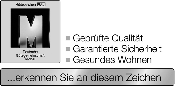 Produktinformationen Felino ist mit dem Gütezeichen der DGM ausgezeichnet Herstellungsland: Deutschland Verarbeitete Materialien: Die Front besteht in allen Lackausführungen aus 19 mm MDF-Platten.