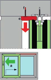 Montagerichtlinien für Hebeschiebetür 85 mm (Kunststoff)