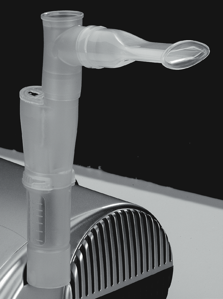 Deutsch Vernebler nebulizer Mundstück mouthpiece Winkelstück angle piece
