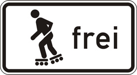 2,60 m größter Breitenbedarf beim Bremsen) StVO-Länderseminare Fahrradakademie 12 Skaten ist auf Radwegen nur erlaubt, wenn es durch das in 31 der StVO dargestellte Zusatzzeichen angezeigt ist.
